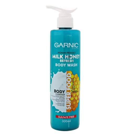 شامپو بدن شیر و عسل  گارنیک GARNIC