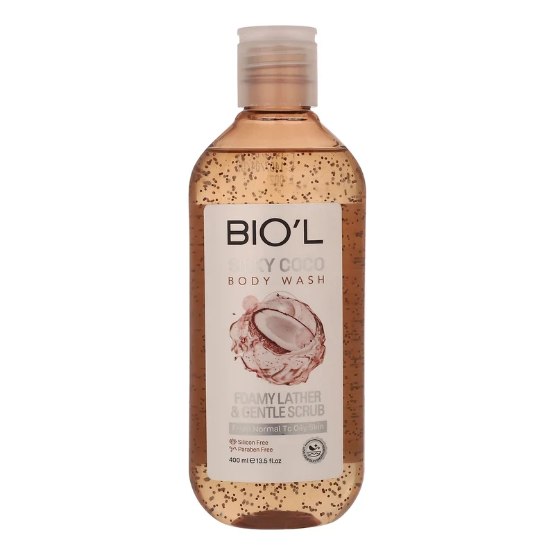 شامپو بدن ژلی بیول اسکراب دار BIOL